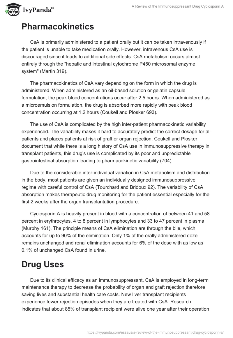 A Review of the Immunosuppressant Drug Cyclosporin A. Page 2