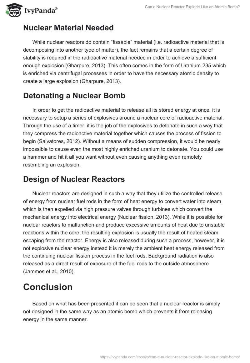 Can a Nuclear Reactor Explode Like an Atomic Bomb?. Page 2