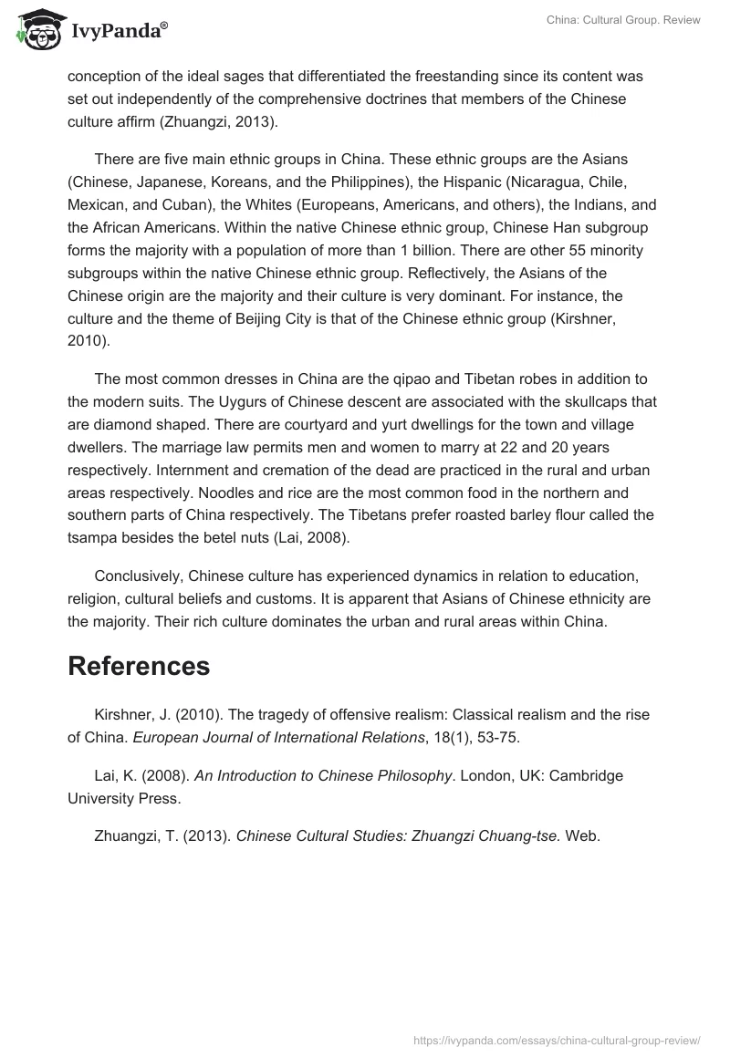China: Cultural Group. Review. Page 2