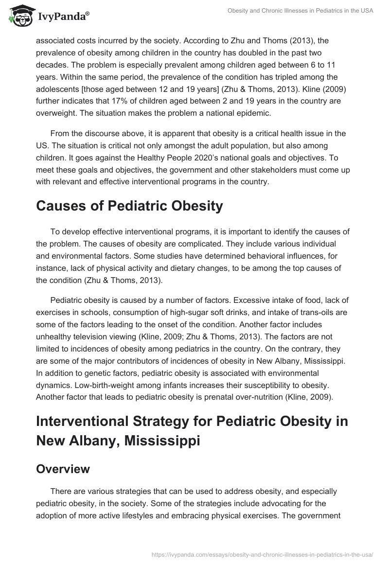 Obesity and Chronic Illnesses in Pediatrics in the USA. Page 2