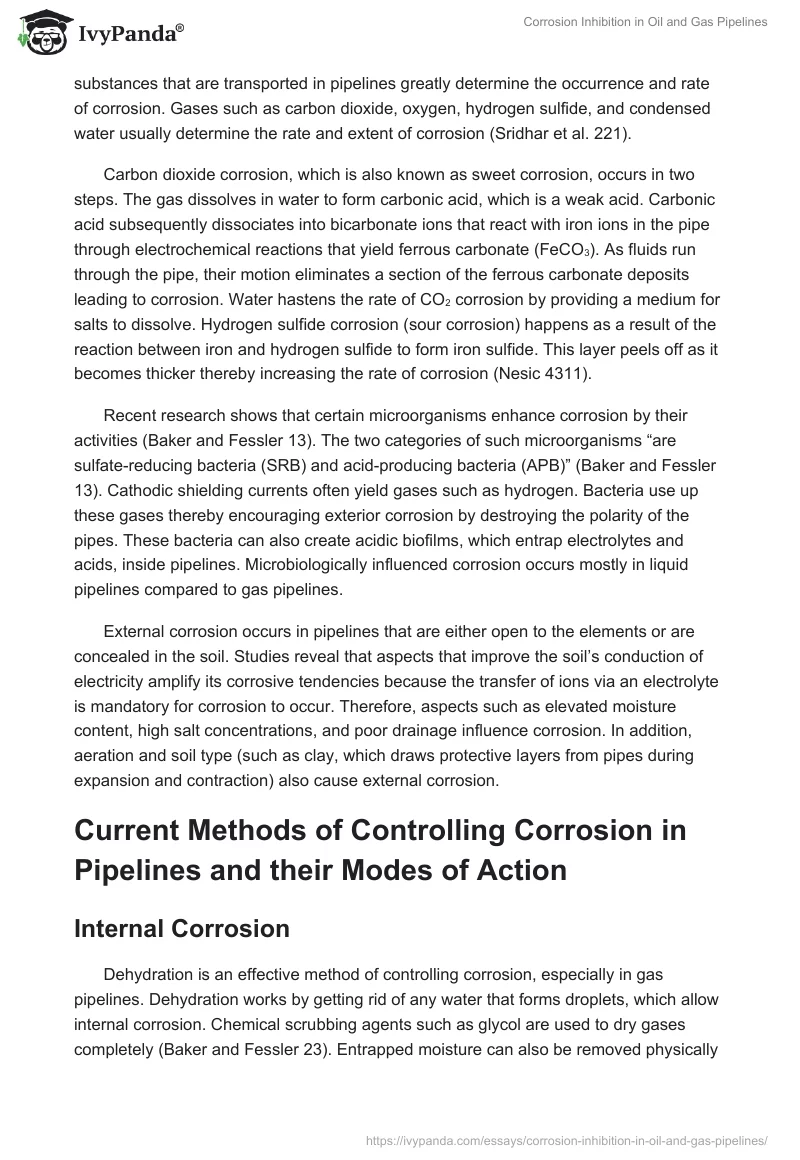 Corrosion Inhibition in Oil and Gas Pipelines. Page 2