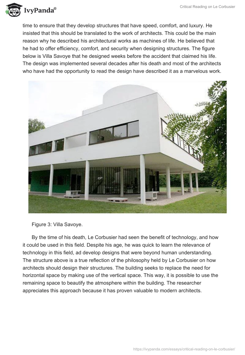 Critical Reading on Le Corbusier. Page 4