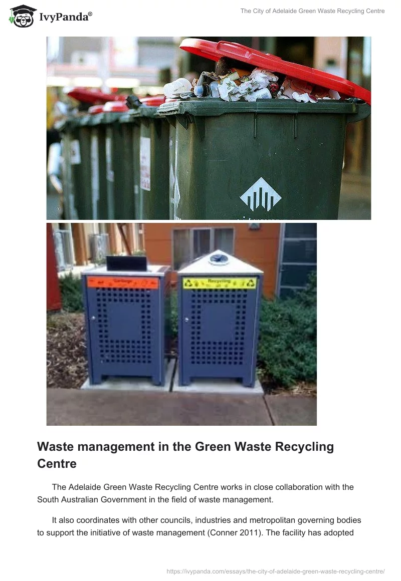 The City of Adelaide Green Waste Recycling Centre. Page 3