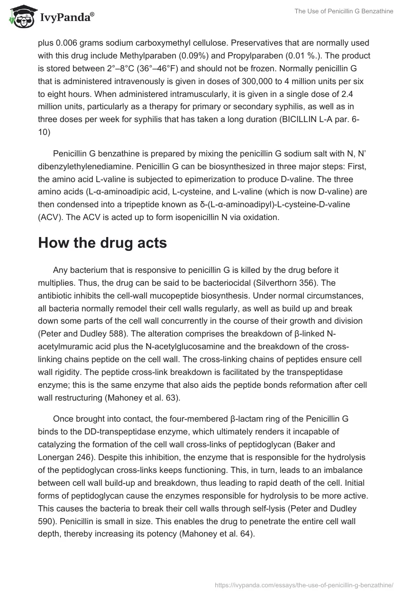 The Use of Penicillin G Benzathine. Page 2