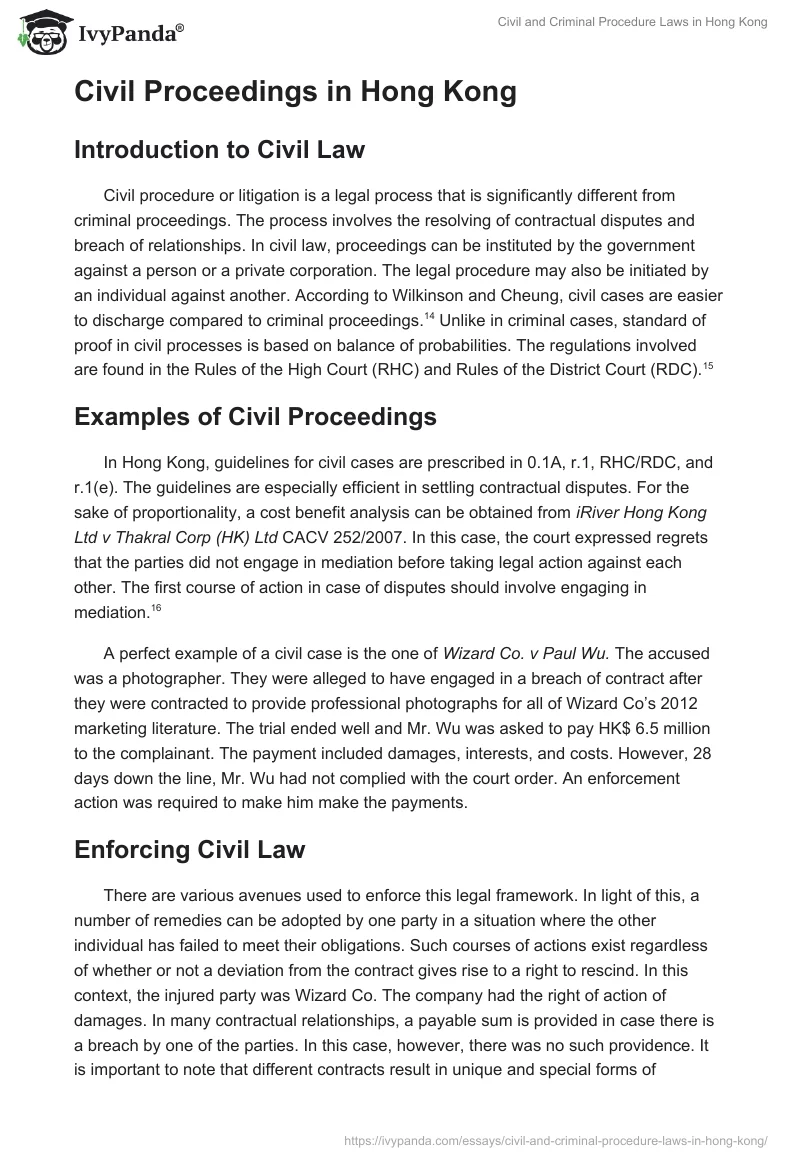 Civil and Criminal Procedure Laws in Hong Kong. Page 4