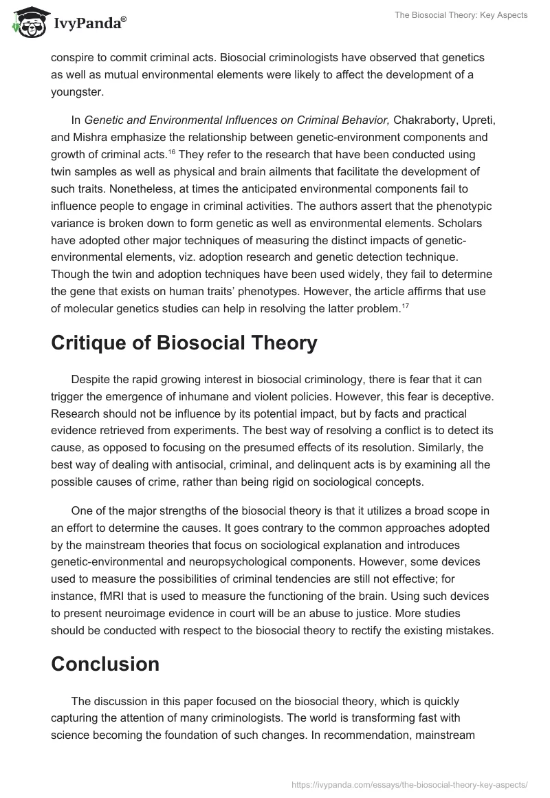 The Biosocial Theory: Key Aspects. Page 5