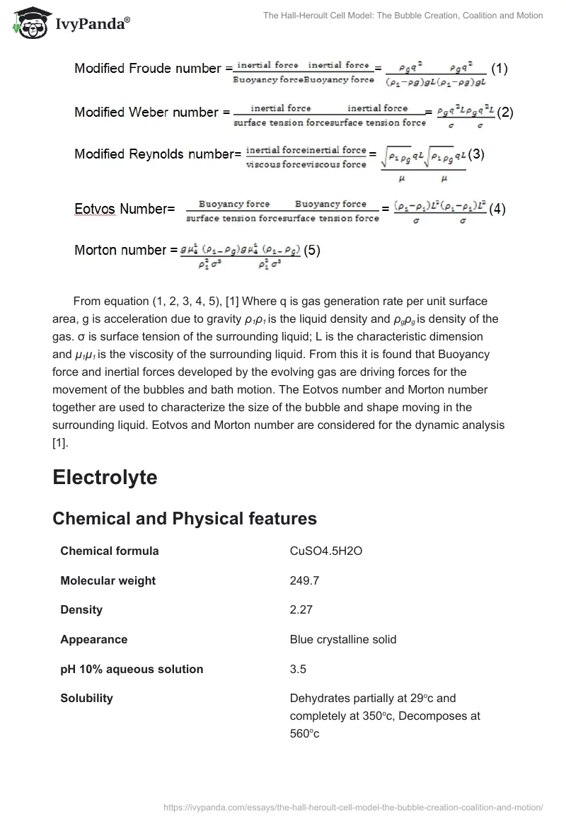 The Hall-Heroult Cell Model: The Bubble Creation, Coalition and Motion. Page 2