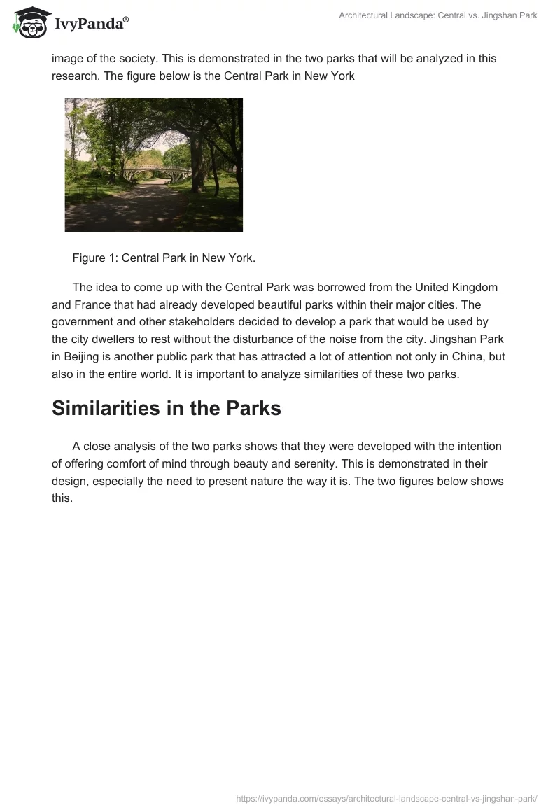 Architectural Landscape: Central vs. Jingshan Park. Page 2