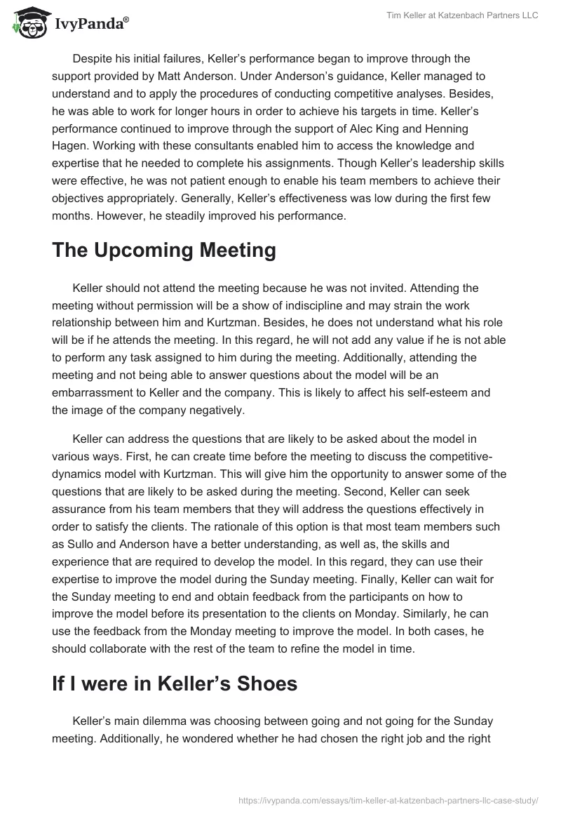 Tim Keller at Katzenbach Partners LLC. Page 5