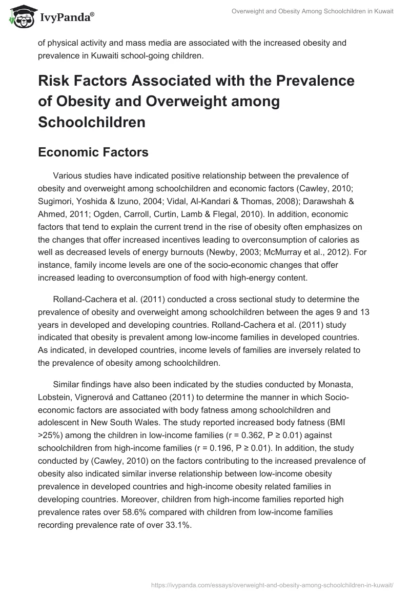 Overweight and Obesity Among Schoolchildren in Kuwait. Page 2