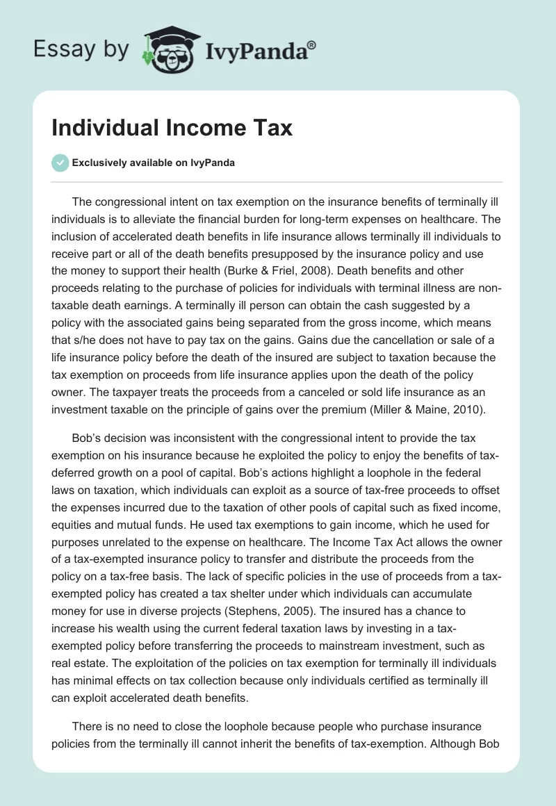 Individual Income Tax. Page 1
