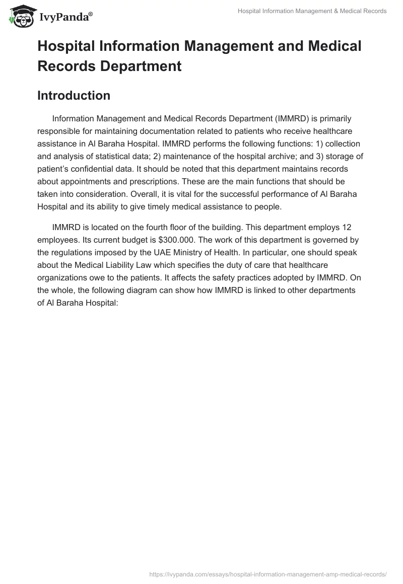 Hospital Information Management & Medical Records. Page 4