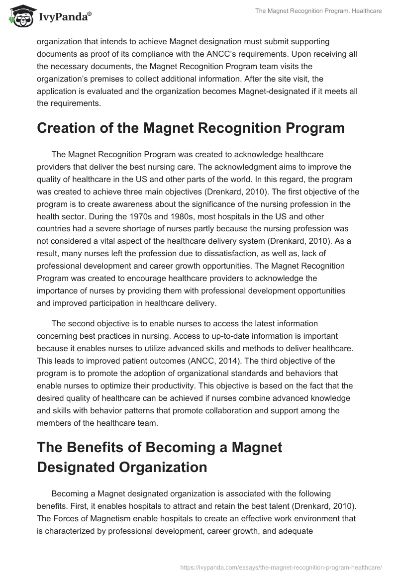 The Magnet Recognition Program. Healthcare. Page 3