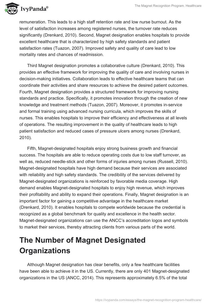 The Magnet Recognition Program. Healthcare. Page 4