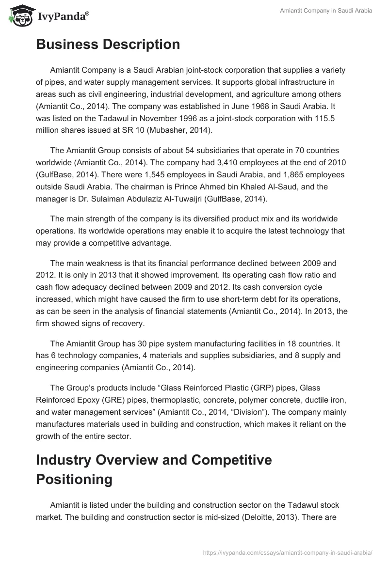 Amiantit Company in Saudi Arabia. Page 3