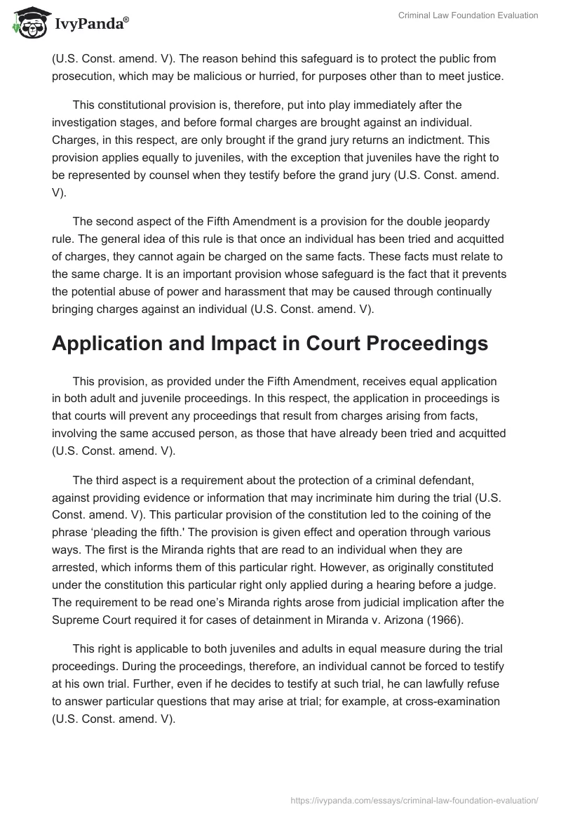Criminal Law Foundation Evaluation. Page 3