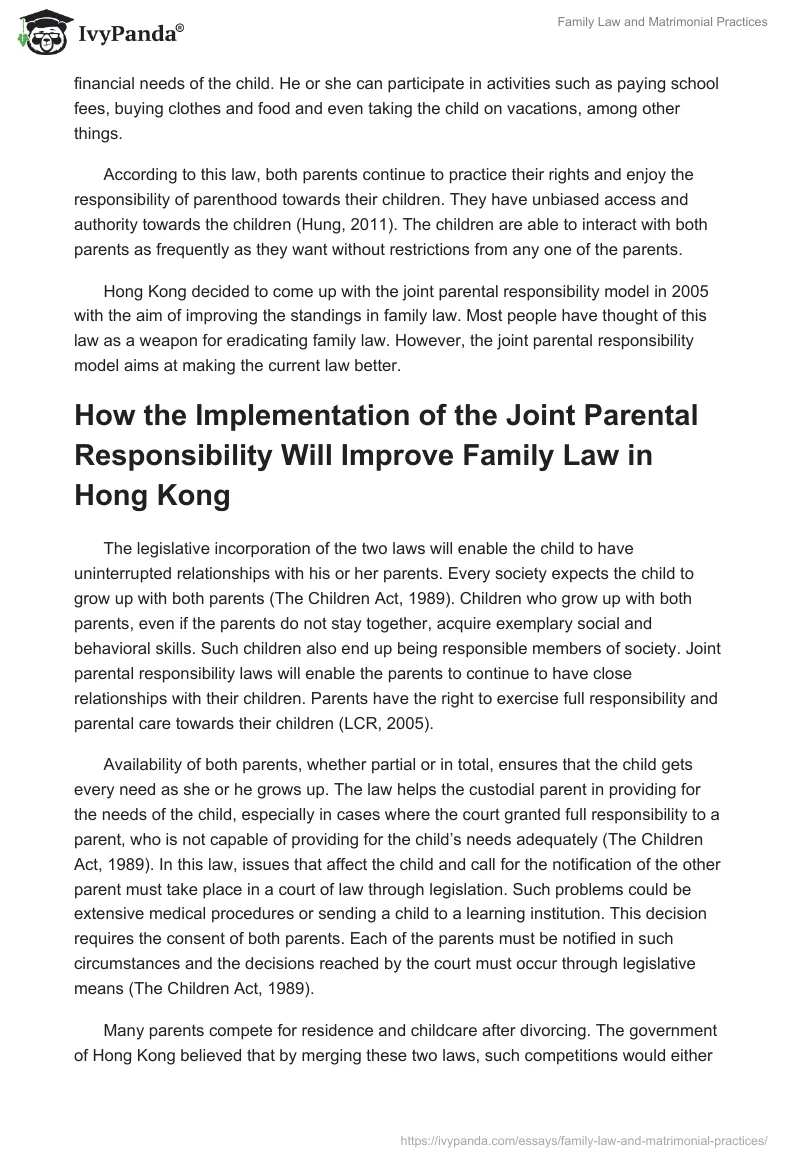 Family Law and Matrimonial Practices. Page 3