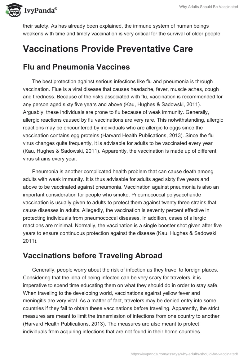 Why Adults Should Be Vaccinated. Page 3