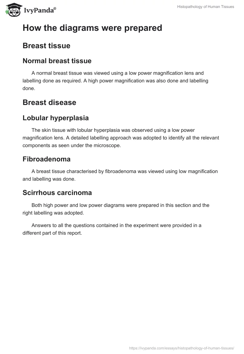 Histopathology of Human Tissues. Page 3