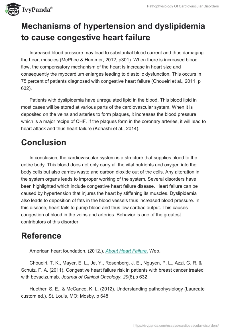 Pathophysiology Of Cardiovascular Disorders. Page 3