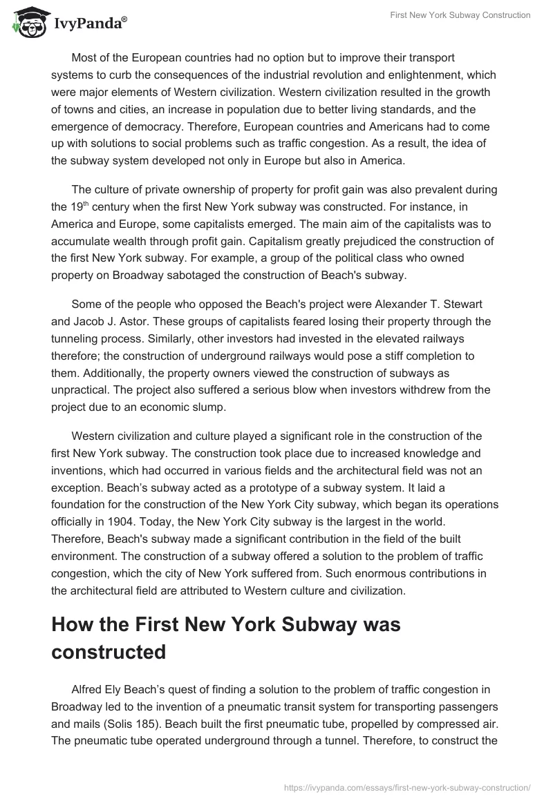 First New York Subway Construction. Page 4