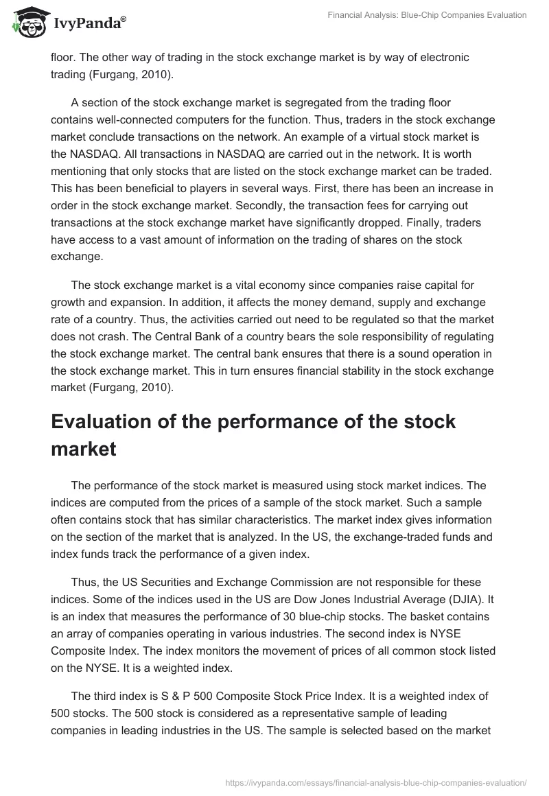 Financial Analysis: Blue-Chip Companies Evaluation. Page 2
