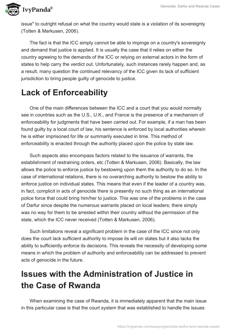 Genocide: Darfur and Rwanda Cases. Page 3