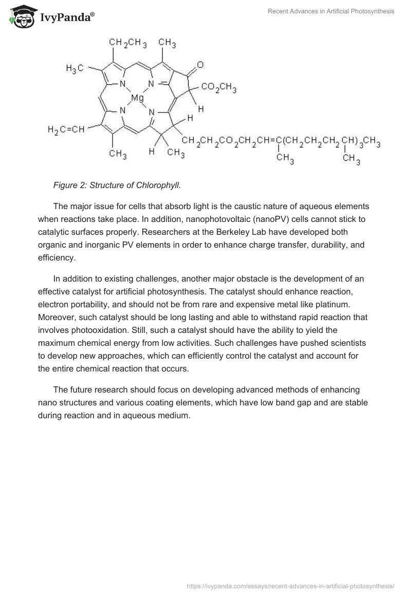 Recent Advances in Artificial Photosynthesis. Page 4