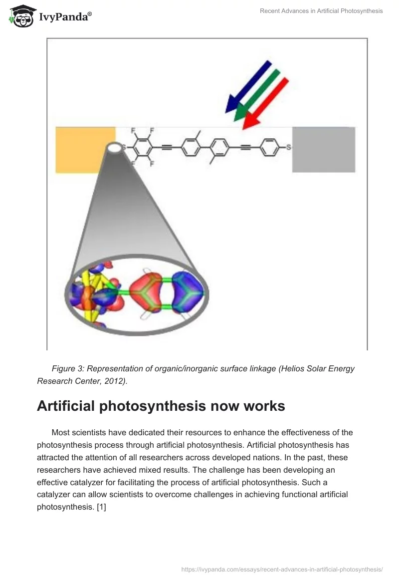 Recent Advances in Artificial Photosynthesis. Page 5