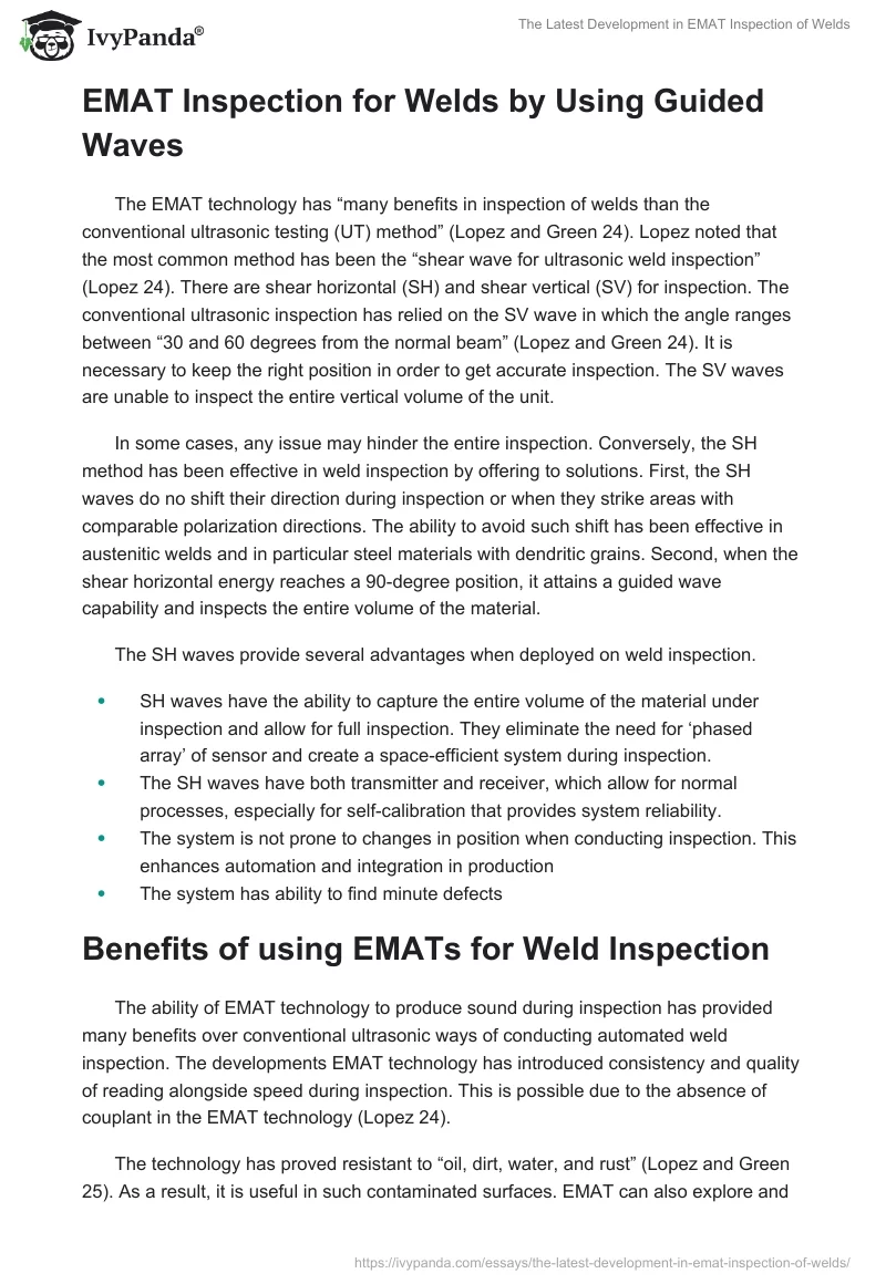 The Latest Development in EMAT Inspection of Welds. Page 2