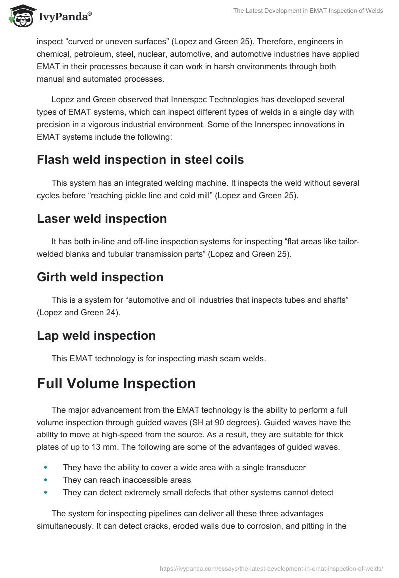 The Latest Development in EMAT Inspection of Welds. Page 3