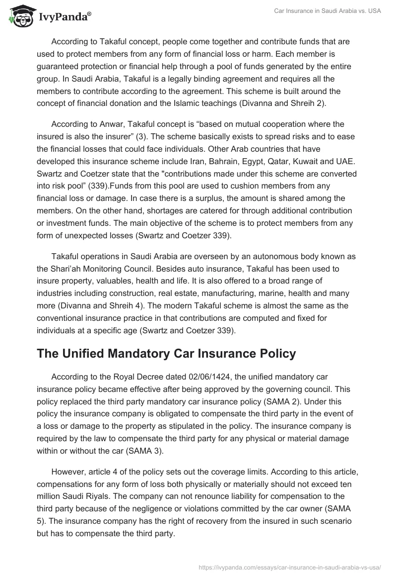 Car Insurance in Saudi Arabia vs. USA. Page 3