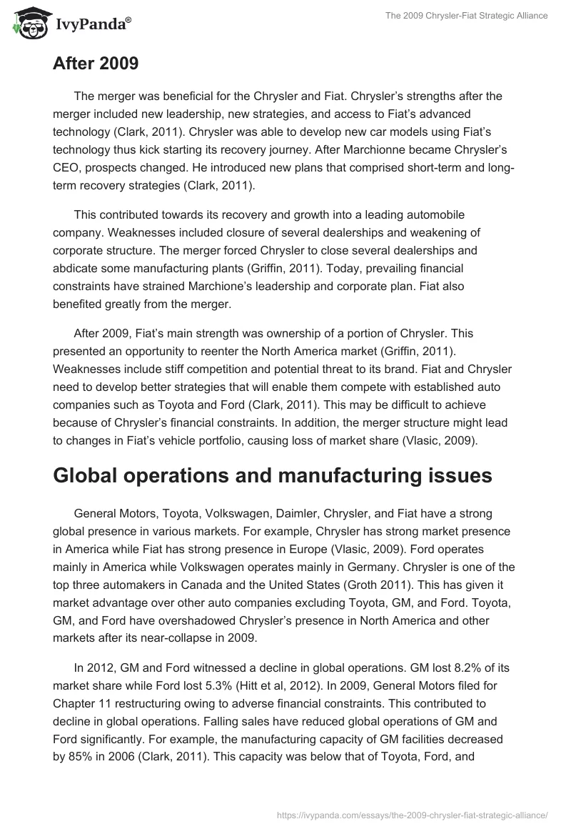 The 2009 Chrysler-Fiat Strategic Alliance. Page 3