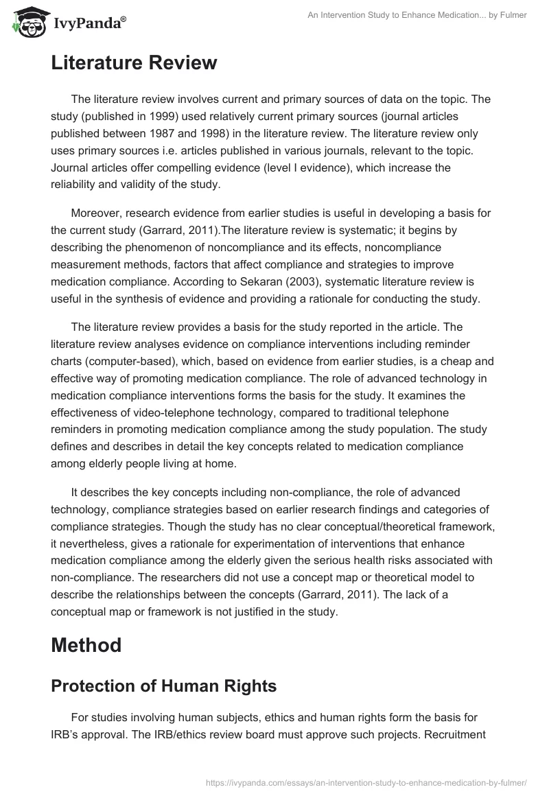 "An Intervention Study to Enhance Medication..." by Fulmer. Page 3