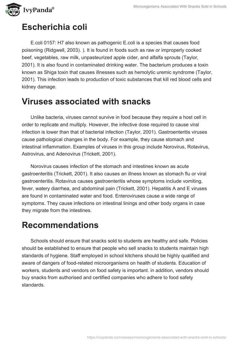 Microorganisms Associated With Snacks Sold in Schools. Page 3