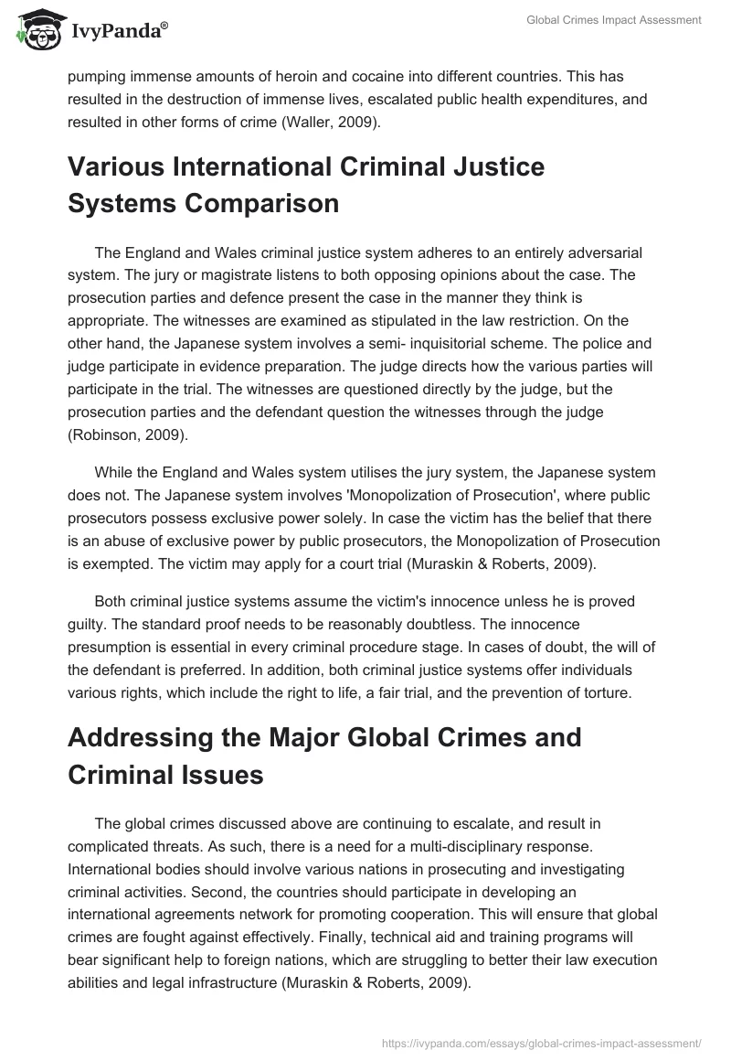 Global Crimes Impact Assessment. Page 3
