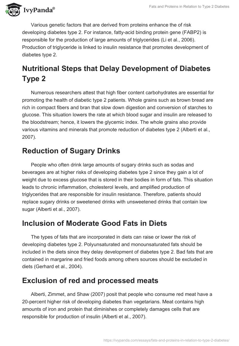 Fats and Proteins in Relation to Type 2 Diabetes. Page 4