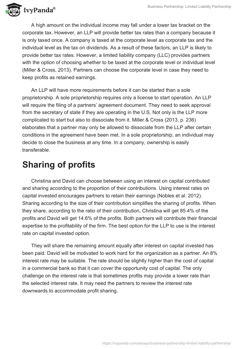 Business Partnership: Limited Liability Partnership. Page 2