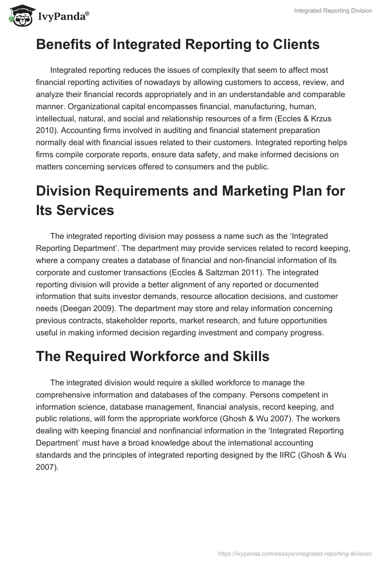 Integrated Reporting Division. Page 5