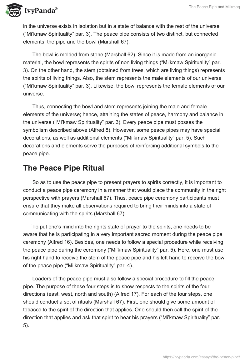 The Peace Pipe and Mi’kmaq. Page 4