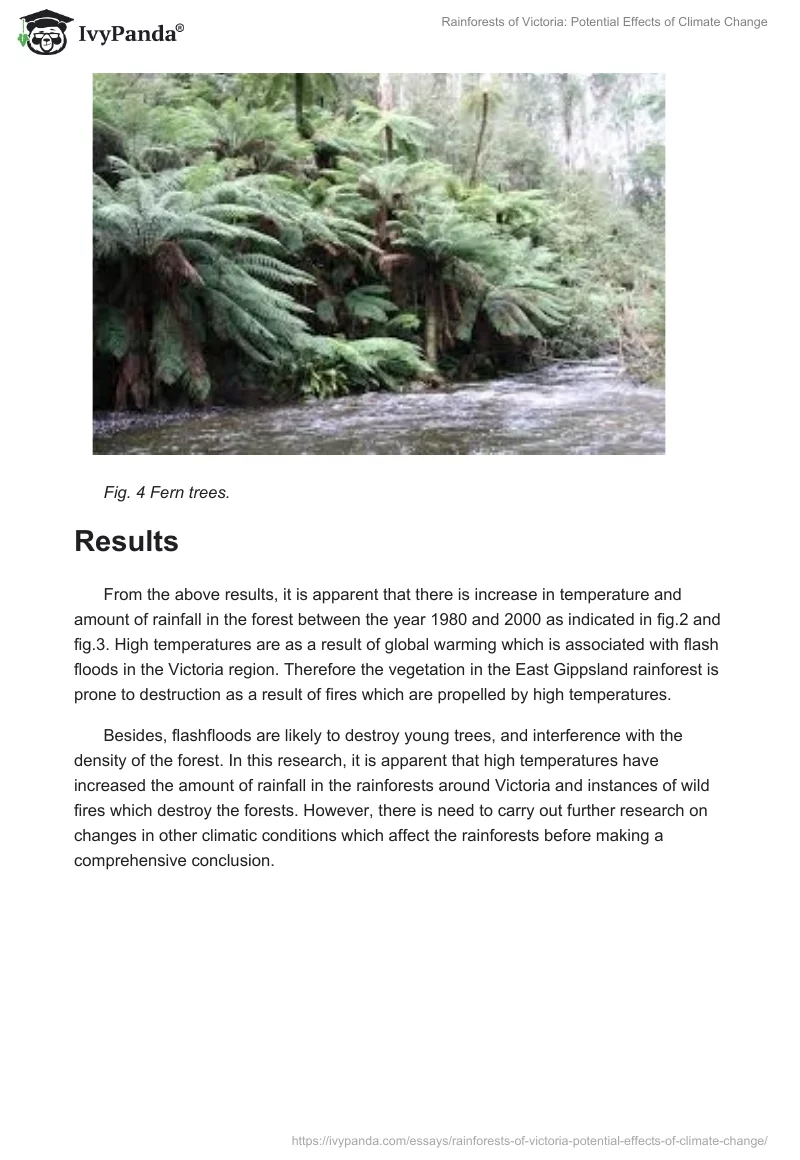 Rainforests of Victoria: Potential Effects of Climate Change. Page 4