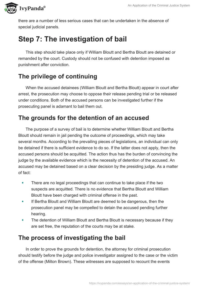 An Application of the Criminal Justice System. Page 4