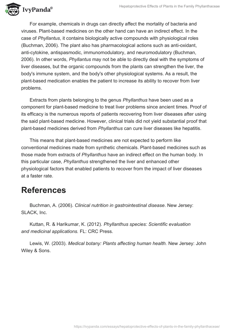 Hepatoprotective Effects of Plants in the Family Phyllanthaceae. Page 2