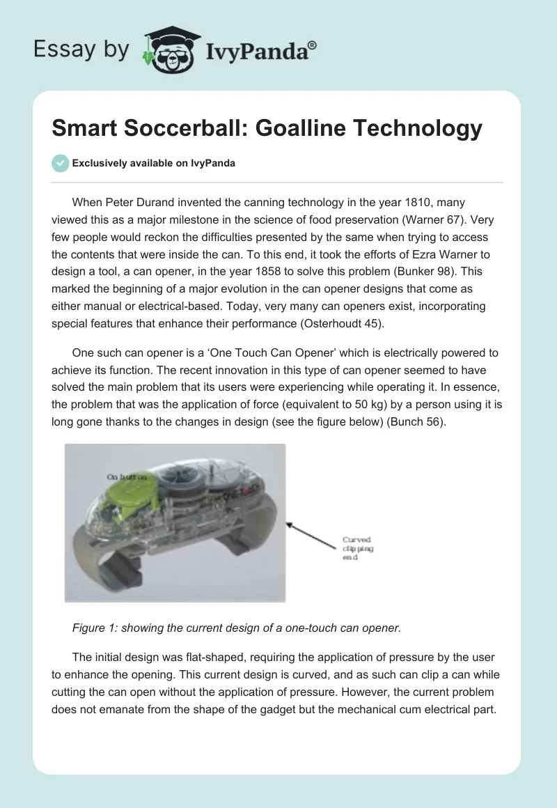 Smart Soccerball: Goalline Technology. Page 1