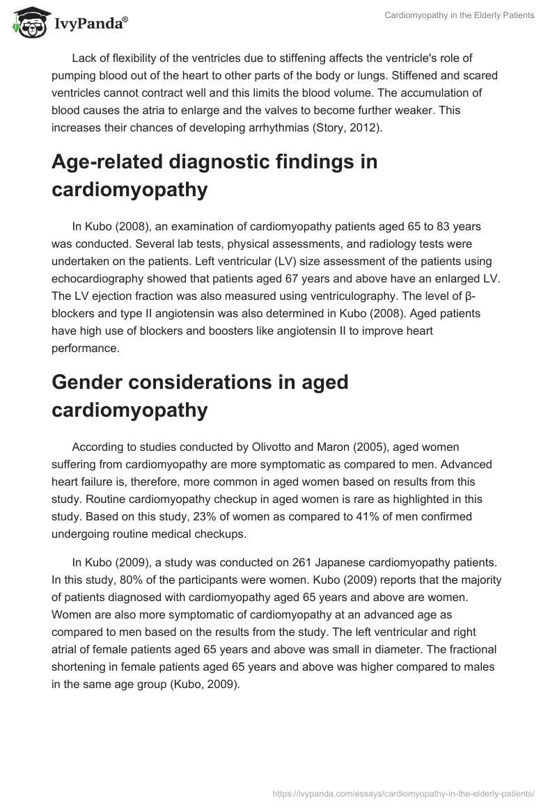 Cardiomyopathy in the Elderly Patients. Page 2