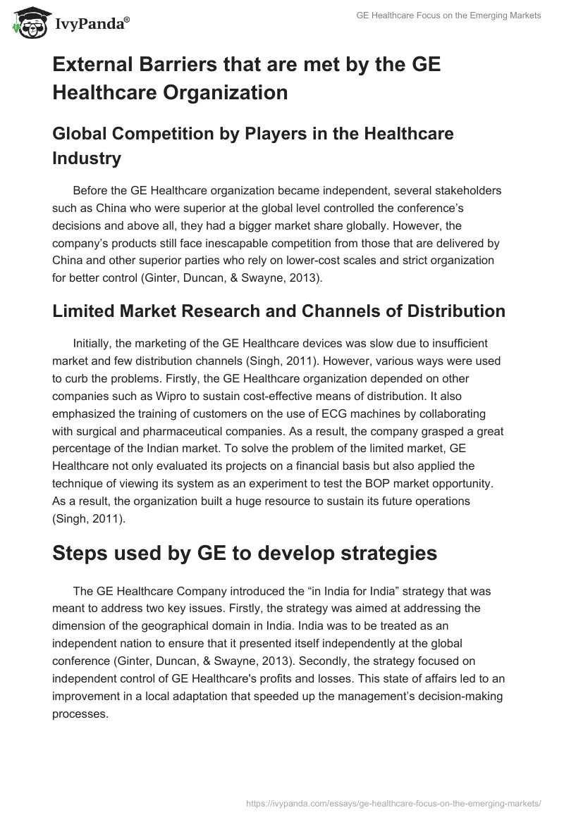 GE Healthcare Focus on the Emerging Markets. Page 3