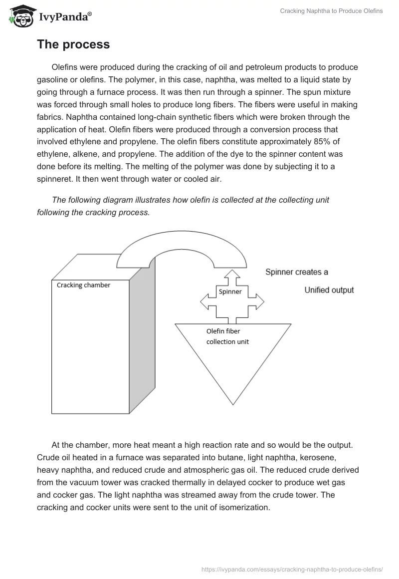 Cracking Naphtha to Produce Olefins. Page 5