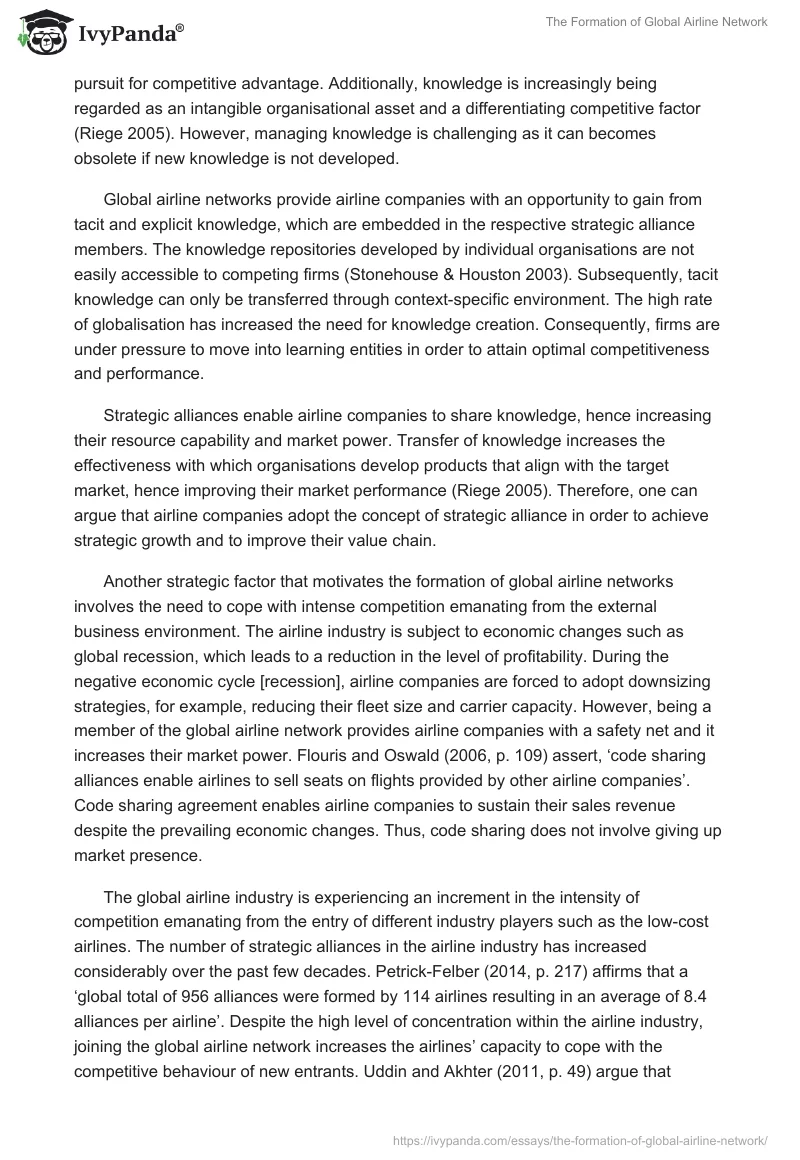 The Formation of Global Airline Network. Page 2