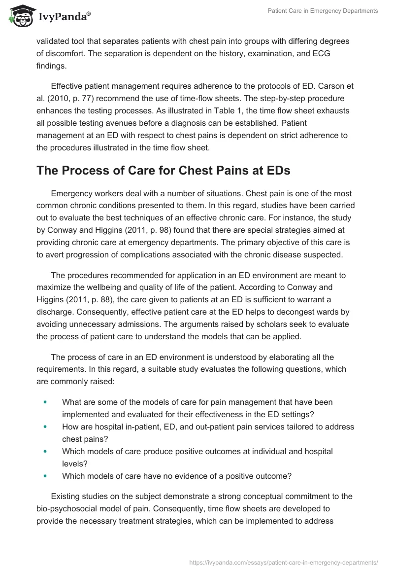 Patient Care in Emergency Departments. Page 5