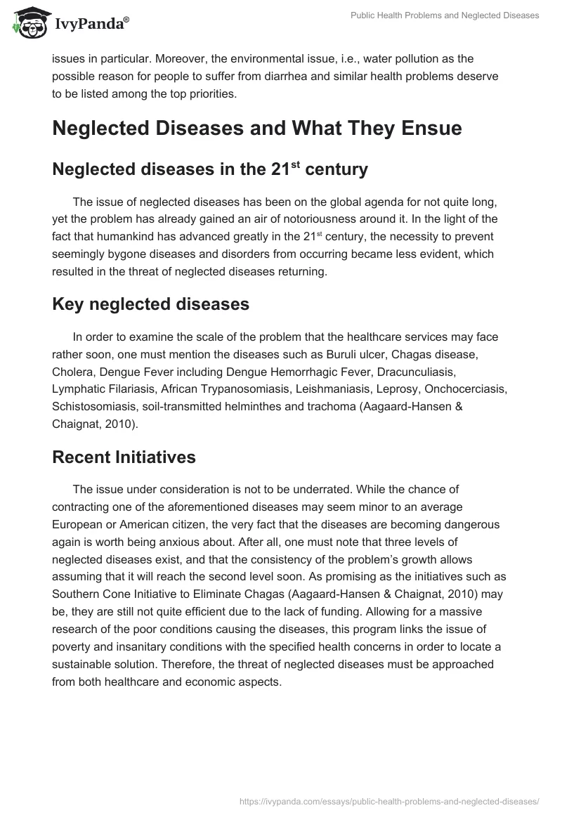 Public Health Problems and Neglected Diseases. Page 2